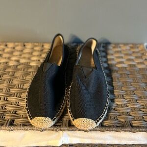 Black Espadrille Flats